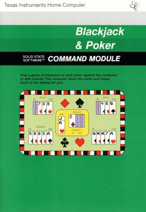 Blackjack & Poker Manual Front Cover
