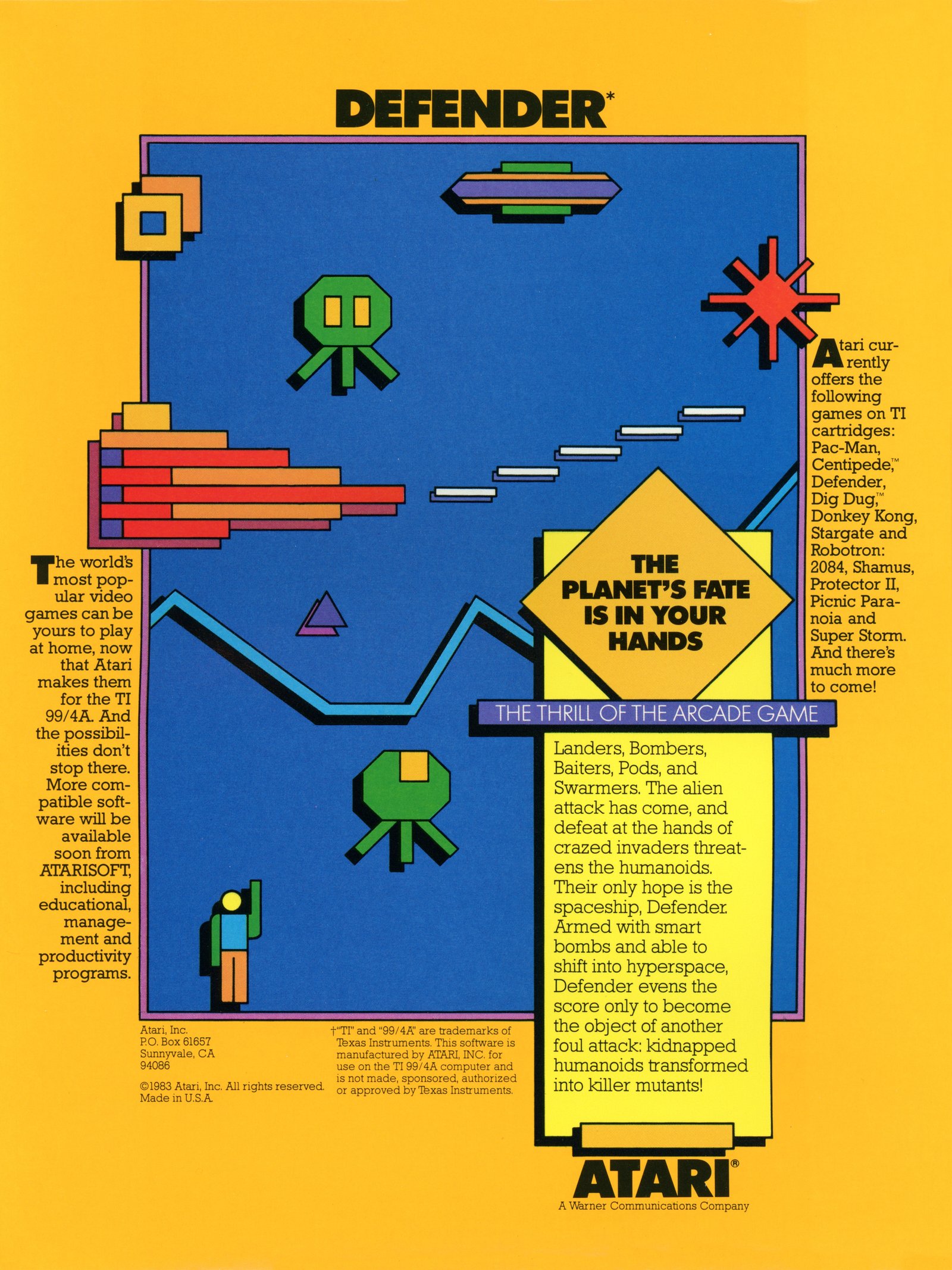 File:Defender Box (back).jpg - TI-99/4A-Pedia