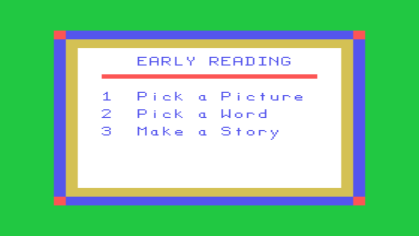 Early Reading Title Screen.png