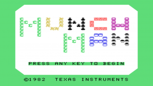 Munch Man Title Screen