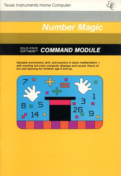 File:Number Magic Manual Cover (Old).jpg - TI-99/4A-Pedia