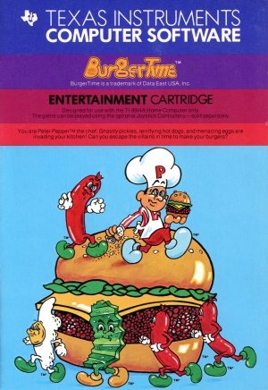 BurgerTime Manual Cover